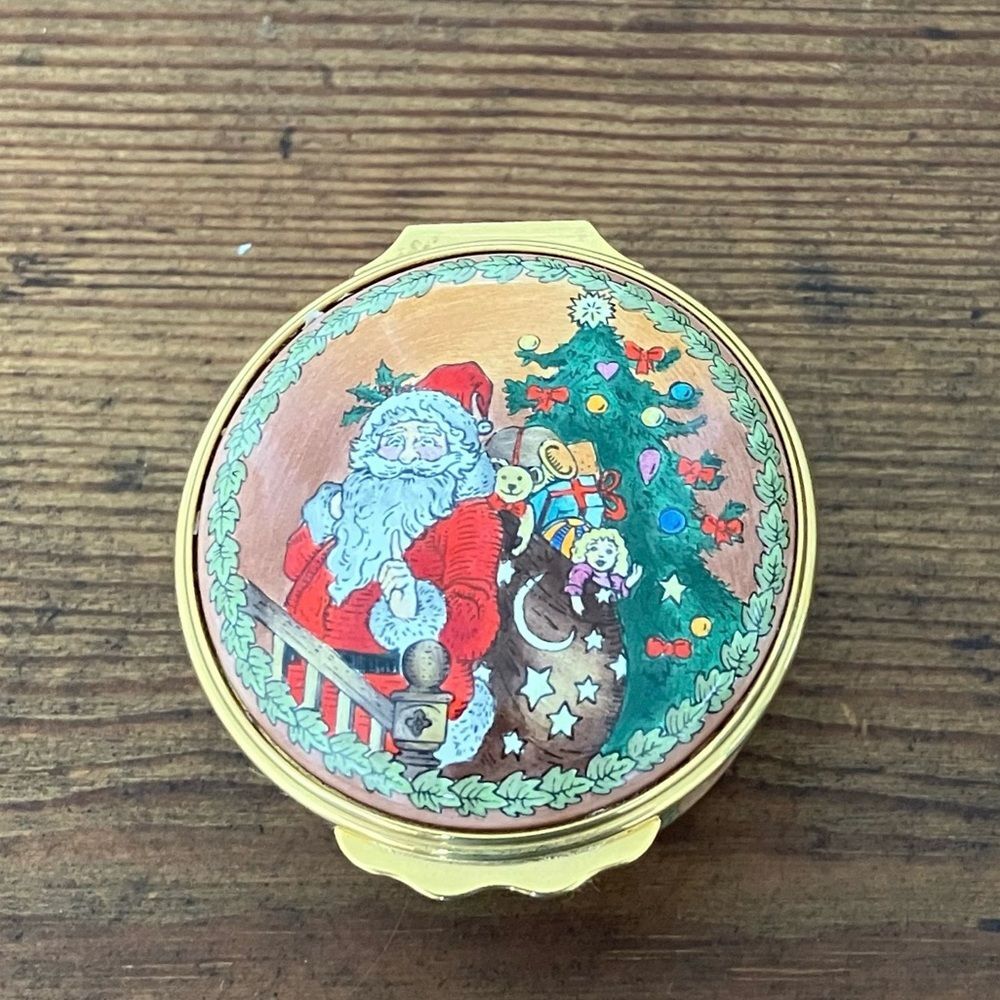 Halycon Days Christmas Enamel Box